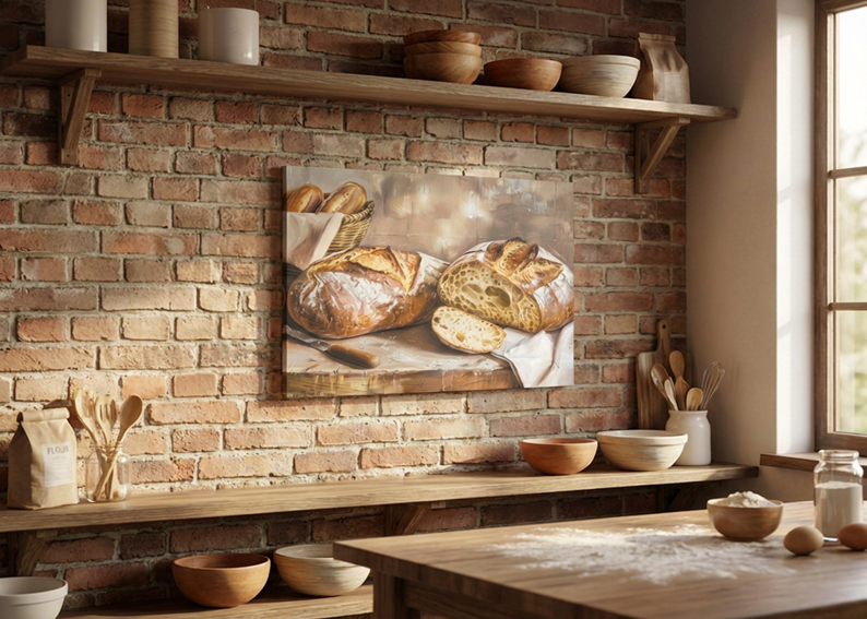 Canvas cocina rústica